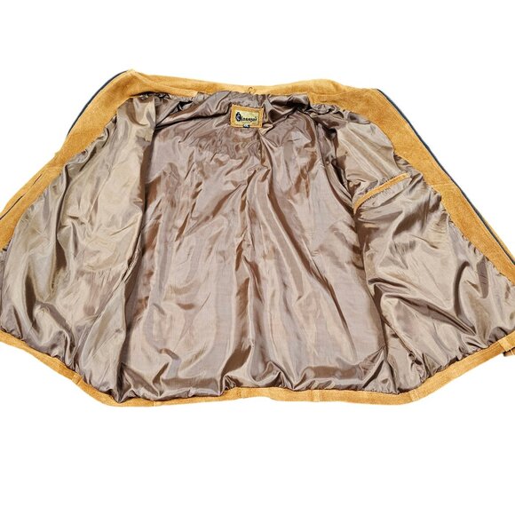 Classyak Fringe Leather Coat Mens 4XL Fits Like 2XL Brown Suede Cowboy Western - Picture 3 of 10